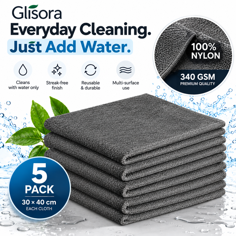 Glisora Cleaning Cloth — 5 Pack